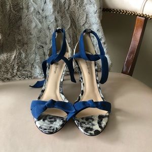 Alexandre Birman snakeskin/blue Clarita heels